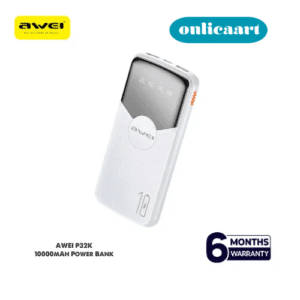 AWEI P32K Portable 10000mAh Power Bank Digital Display Phone Charger External Battery
