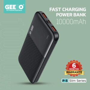 Geeoo | P5 Slim Fast Charging 10000mAh Power Bank